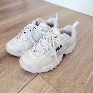 FILA size 6 white sneakers